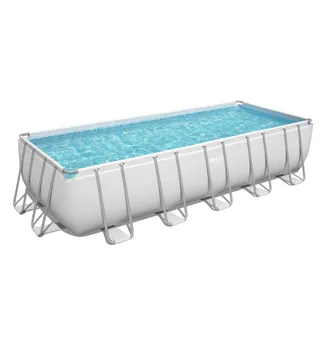 PISCINE BESTWAY POWER STEEL RECT  6,40X2,74X1,32 +GROUPE FILTRATION